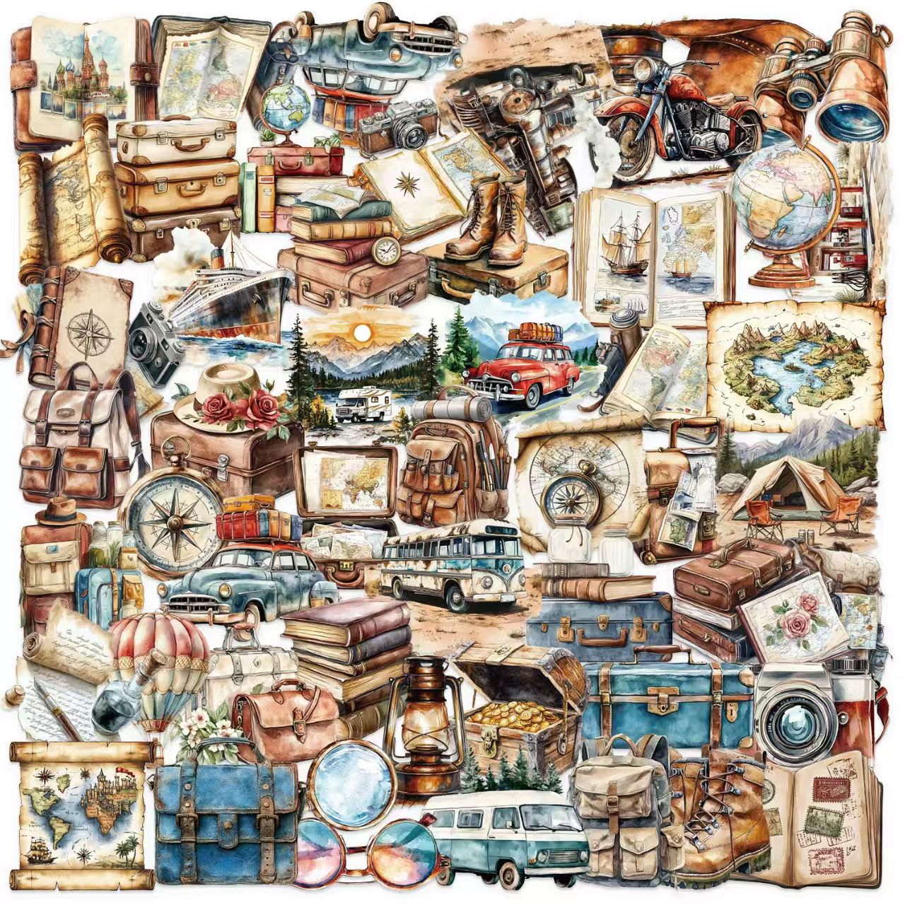 Journal PET sticker packs (50pcs/pack)