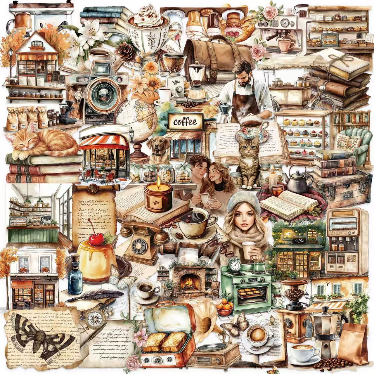 Journal PET sticker packs (50pcs/pack)