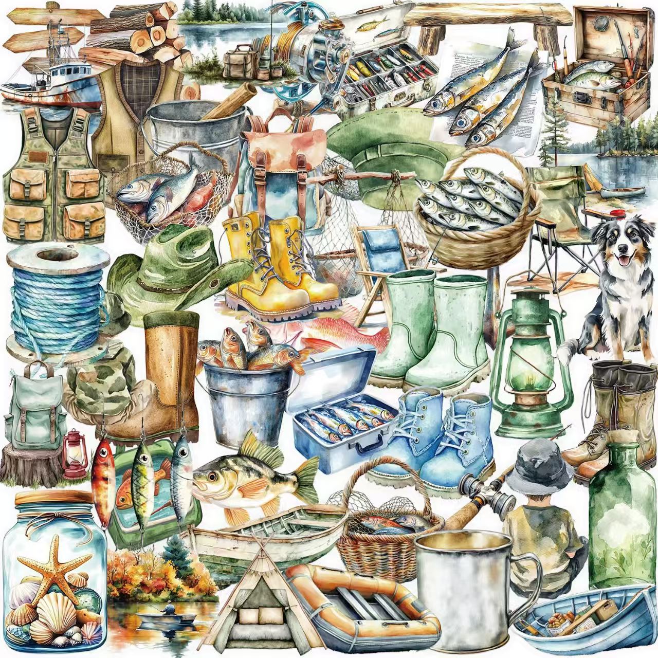 Journal PET sticker packs (50pcs/pack)