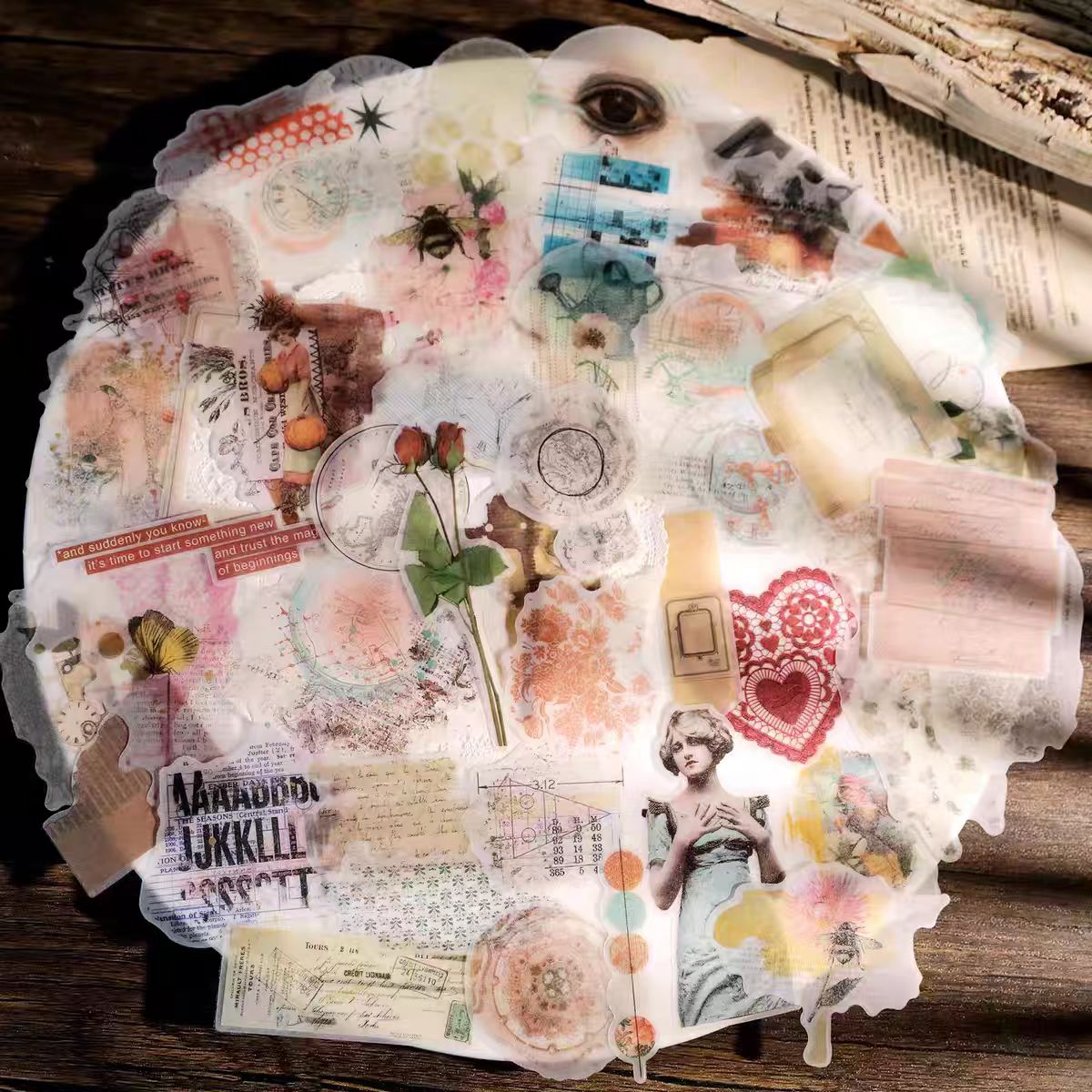 Journal Vellum paper sticker packs