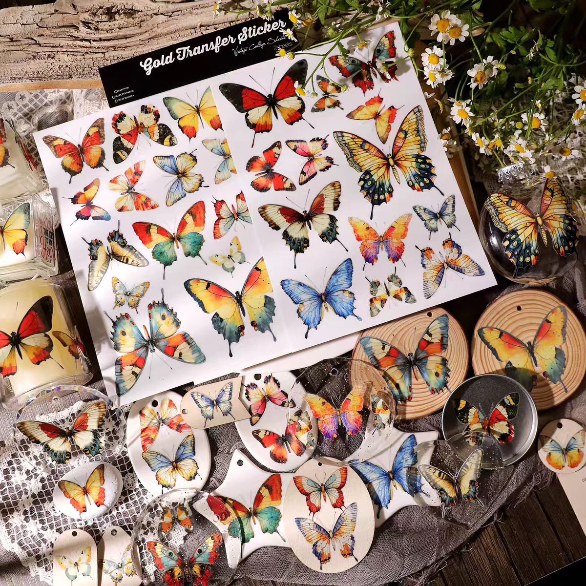 Waterproof Cold Transfer Stickers for Cup & Journal (2 sheets/pack)