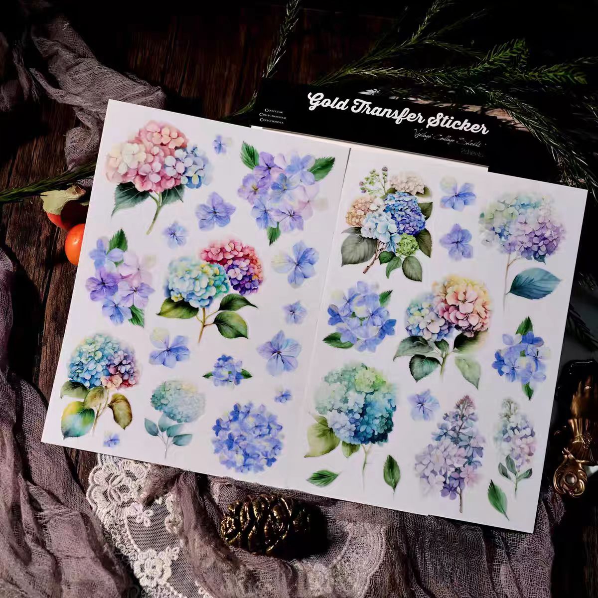 Waterproof Cold Transfer Stickers for Cup & Journal (2 sheets/pack)