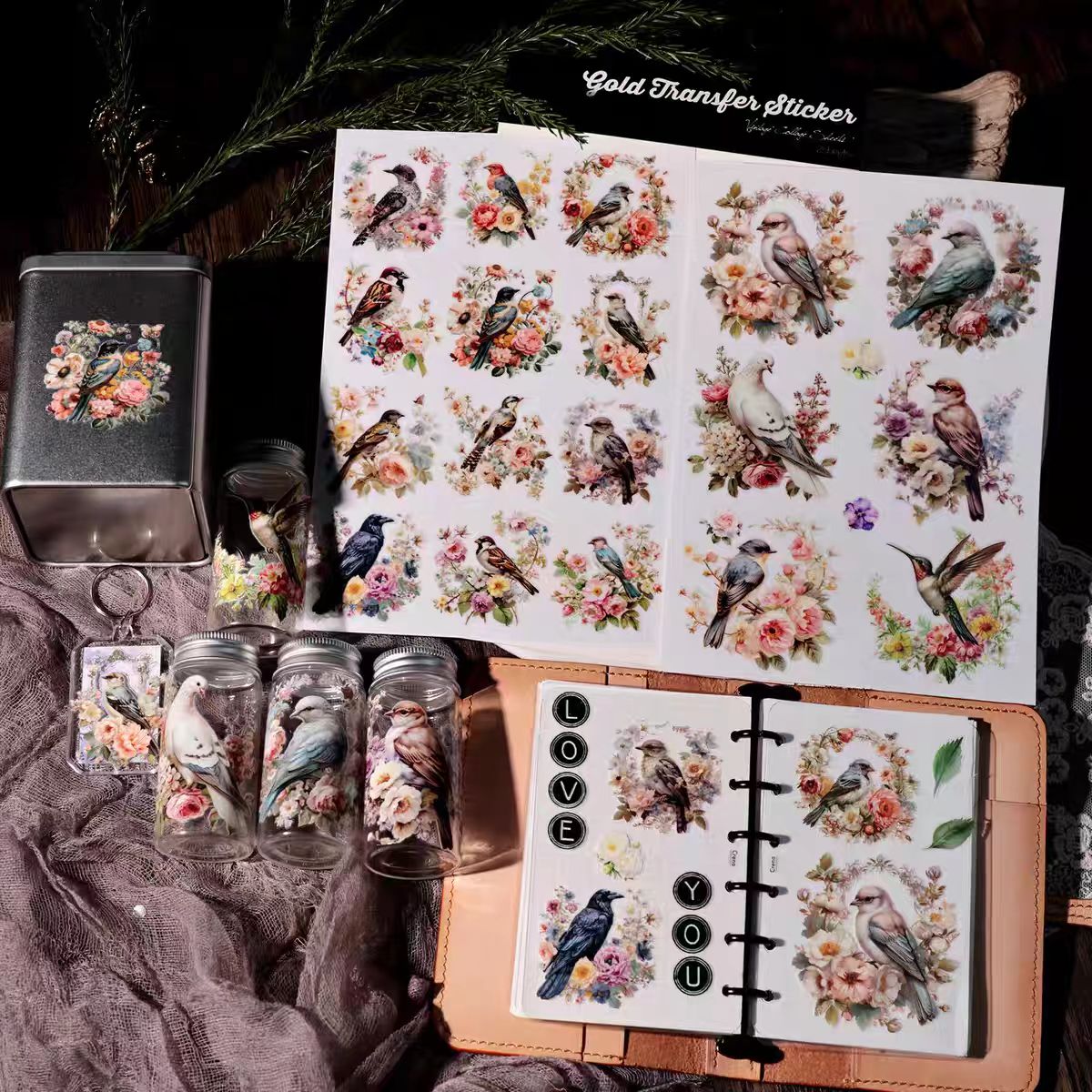 Waterproof Cold Transfer Stickers for Cup & Journal (2 sheets/pack)