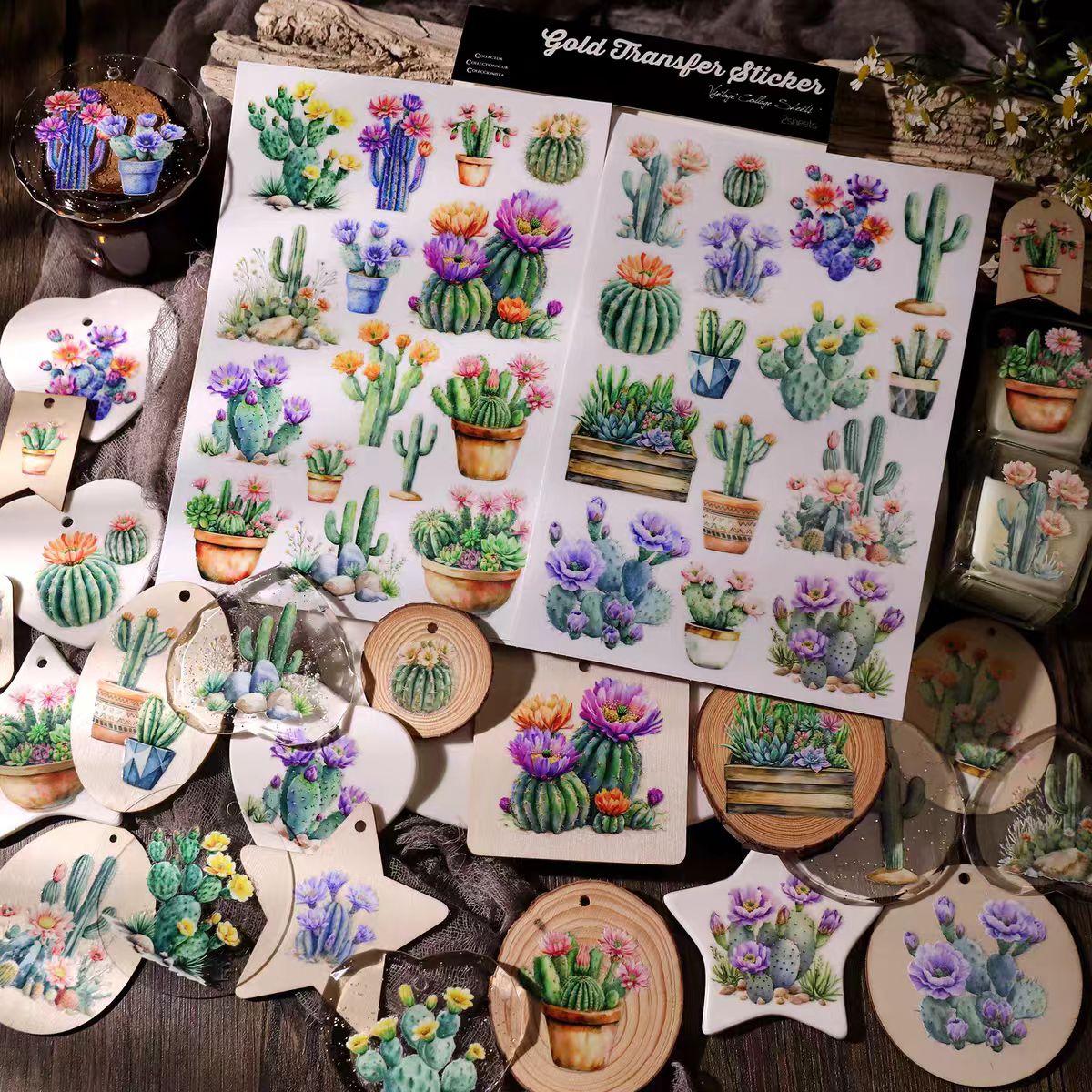 Waterproof Cold Transfer Stickers for Cup & Journal (2 sheets/pack)