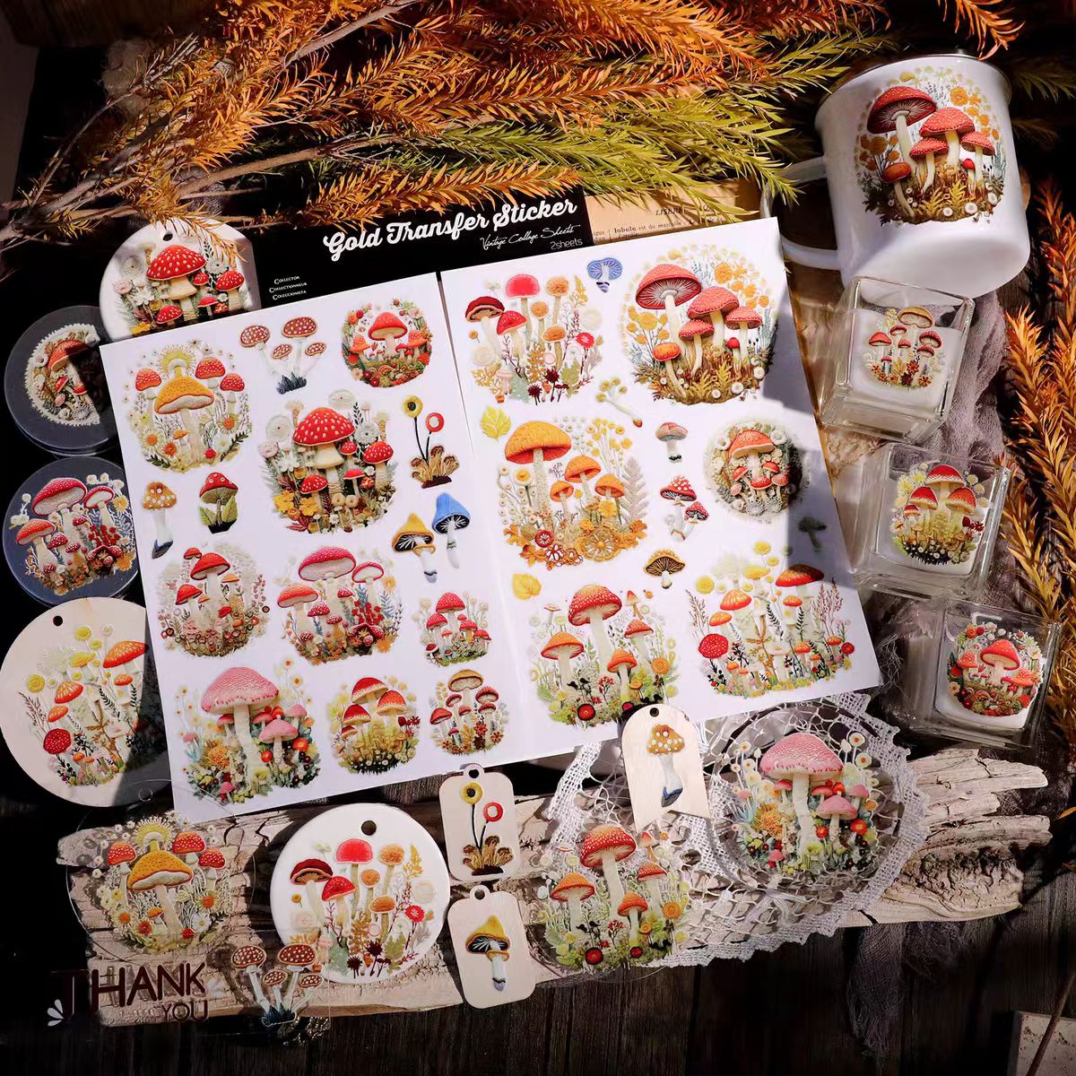 Waterproof Cold Transfer Stickers for Cup & Journal (2 sheets/pack)