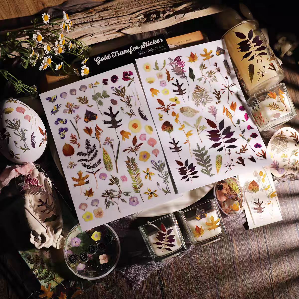 Waterproof Cold Transfer Stickers for Cup & Journal (2 sheets/pack)