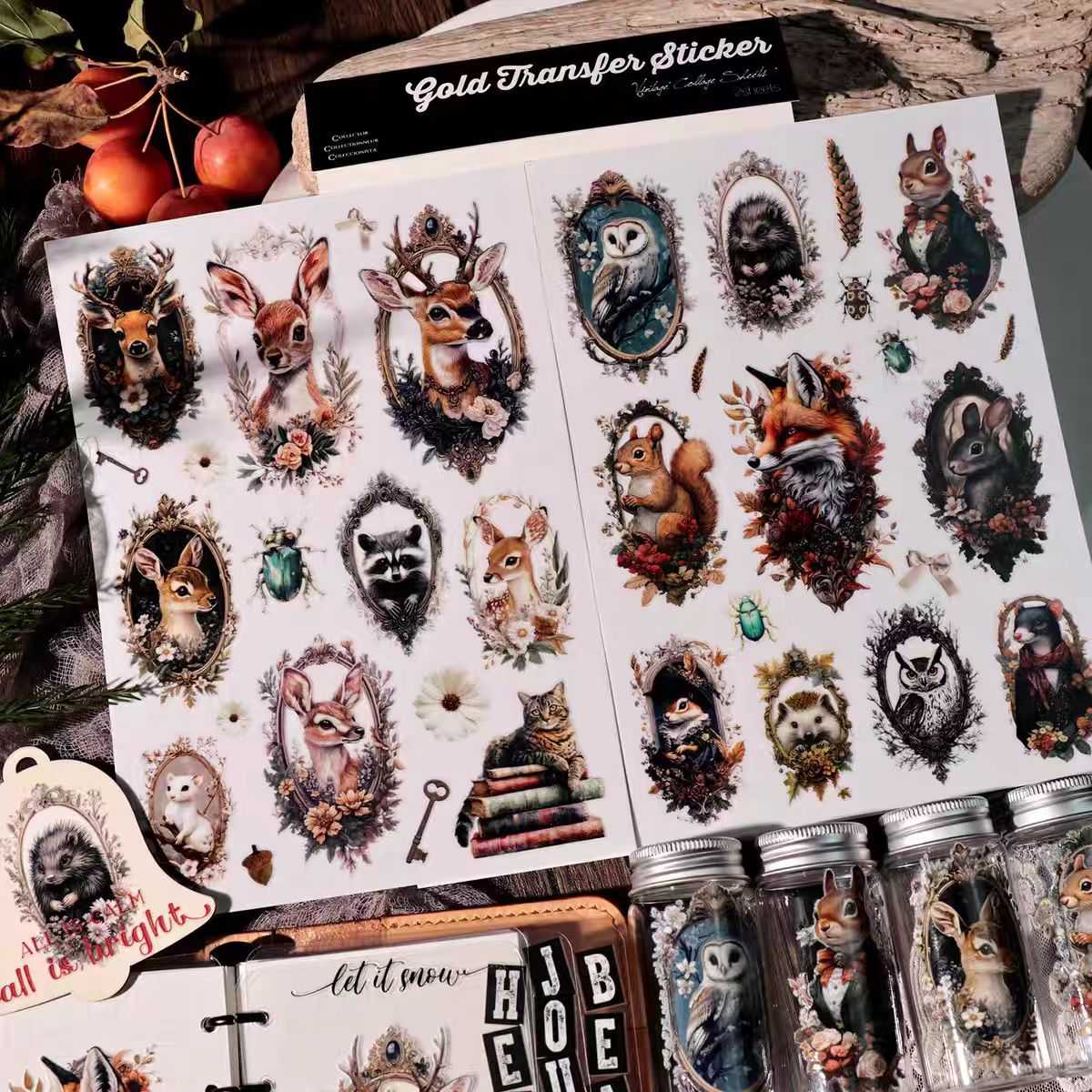 Waterproof Cold Transfer Stickers for Cup & Journal (2 sheets/pack)