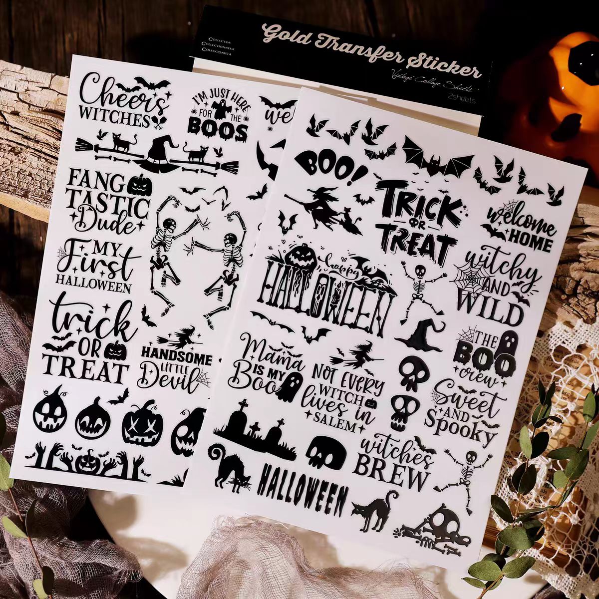 Waterproof Cold Transfer Stickers for Cup & Journal (2 sheets/pack)