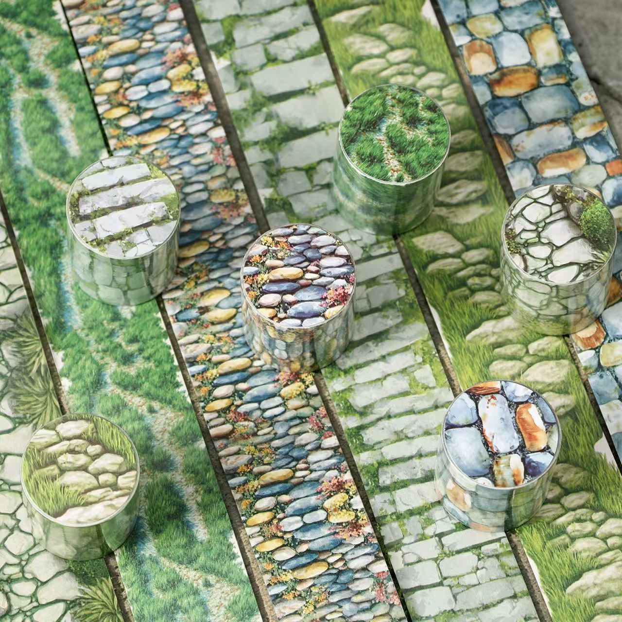 Journal washi tape (4cm*2m/roll) Gravel road