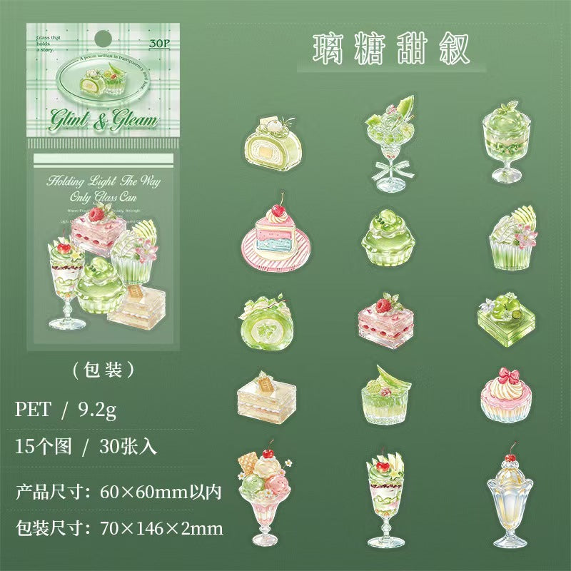 Journal PET sticker packs (30pcs/pack)