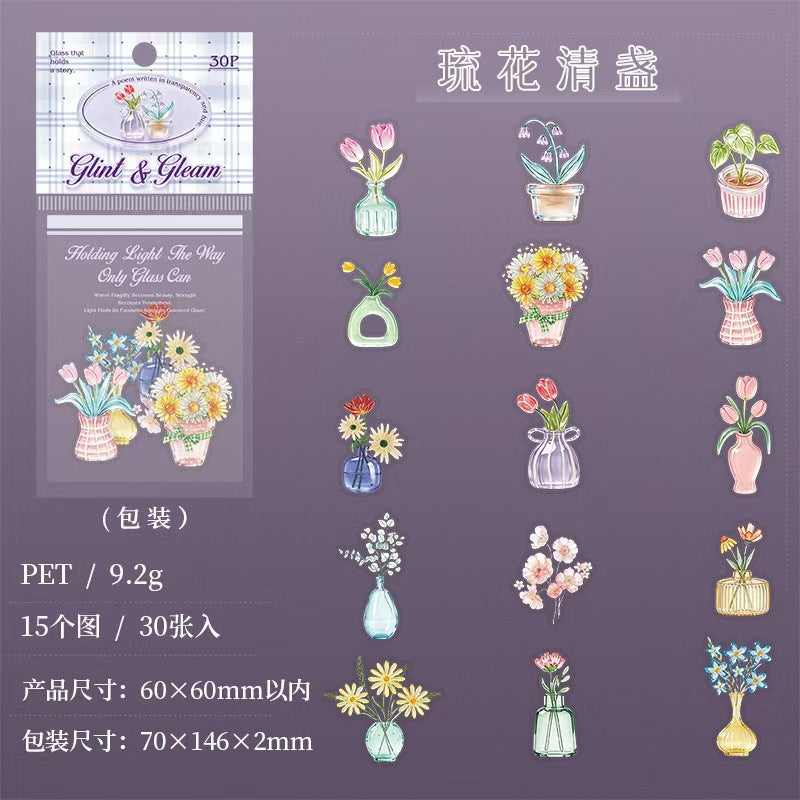 Journal PET sticker packs (30pcs/pack)