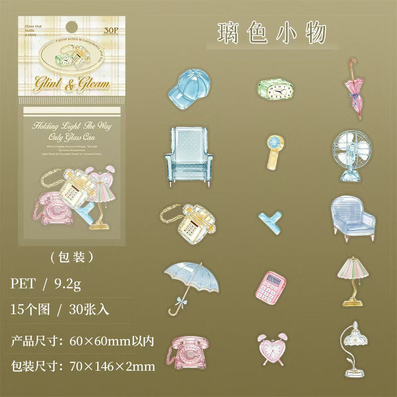 Journal PET sticker packs (30pcs/pack)
