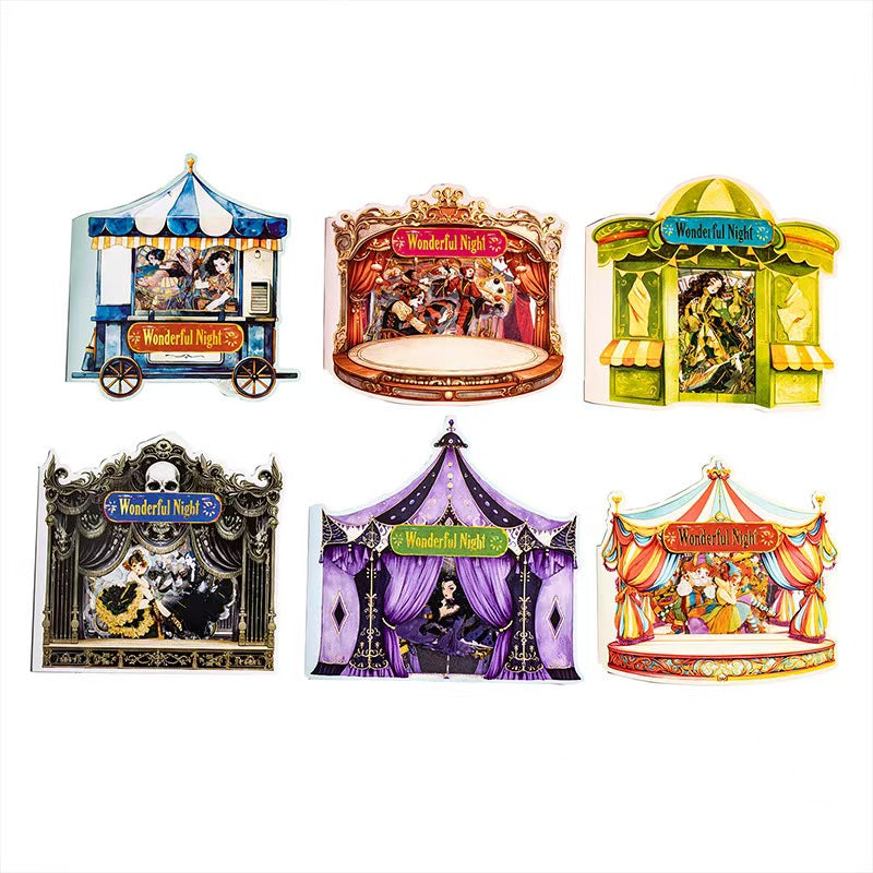 Journal Theater Theme landscape sticker packs (15pcs/pack)