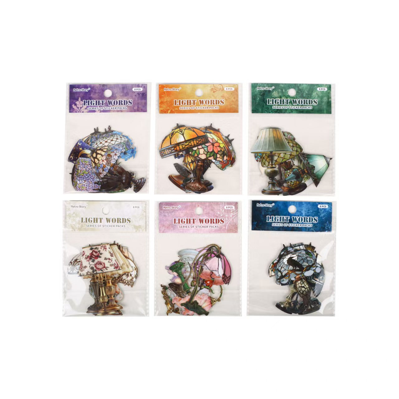 Journal hard card sticker packs (8pcs/pack)