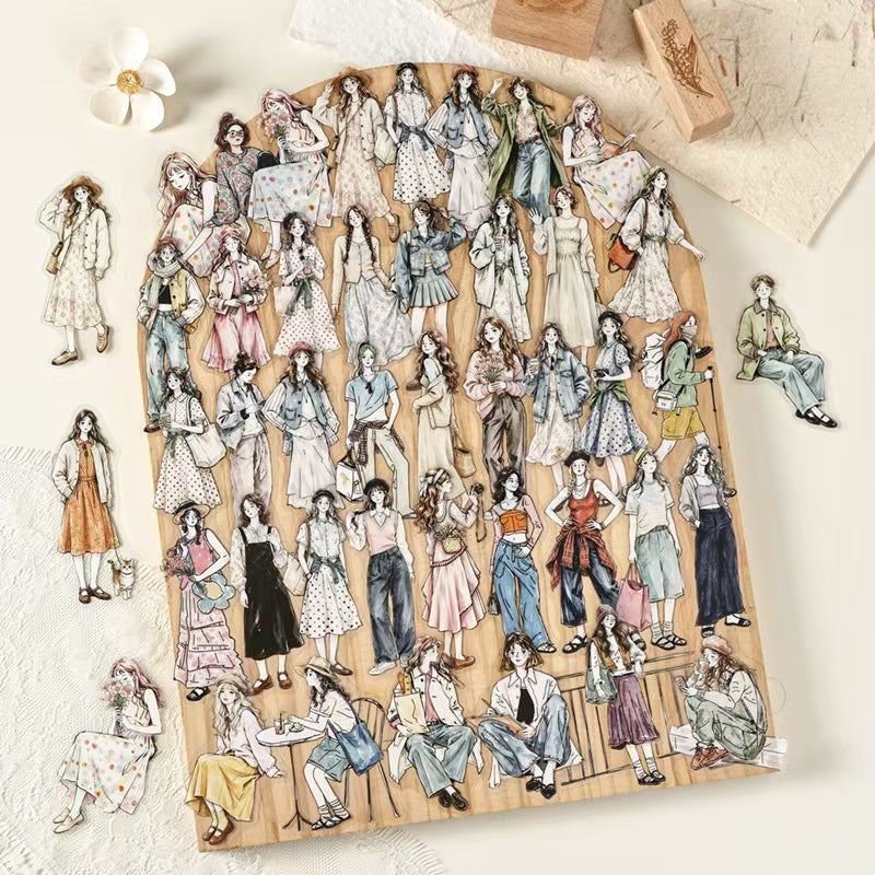 Journal Character PET sticker pack (100pcs/pack)