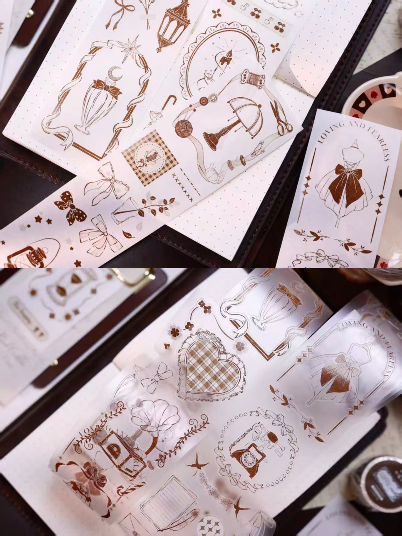 Journal pre-cut tape
