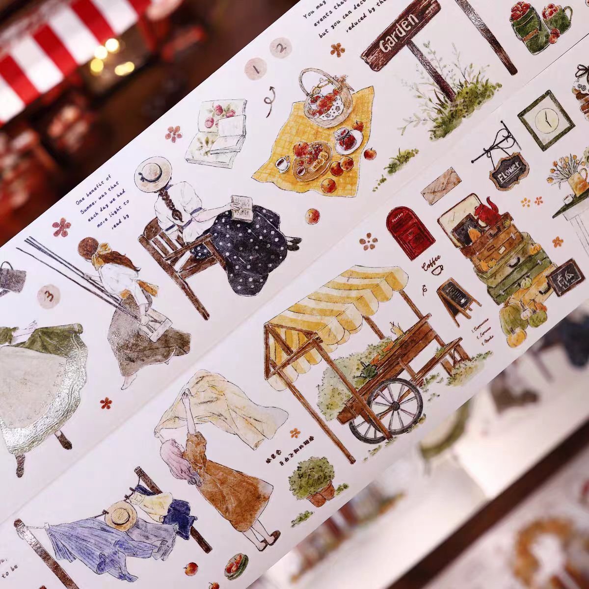 Journal pre-cut character tape (6cm*5m/roll)