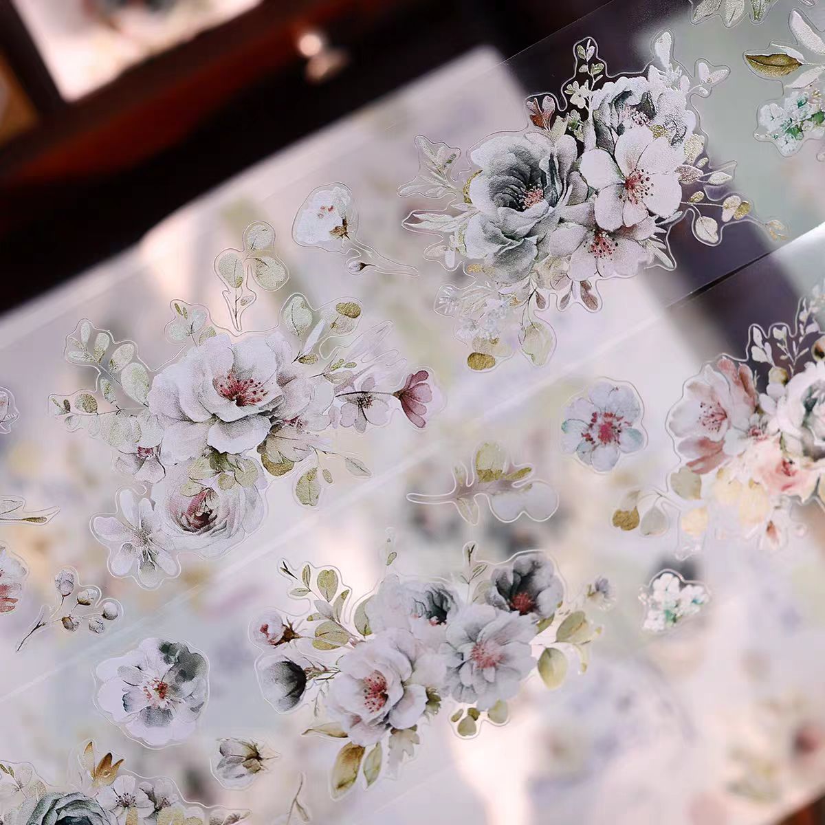 Journal pre-cut flower tape (5.5cm*6m/roll)