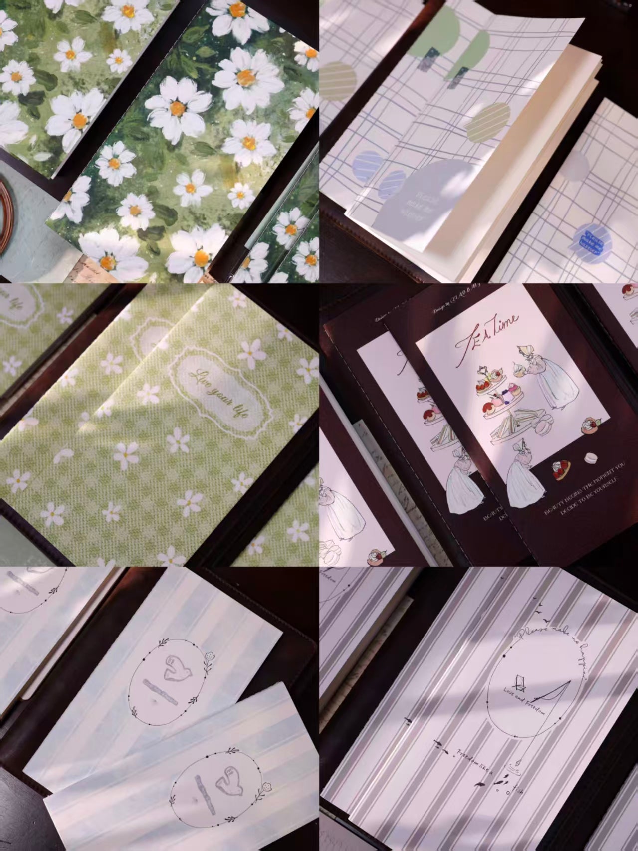 Journal notebook (24 sheets of Blank page) 11*21cm