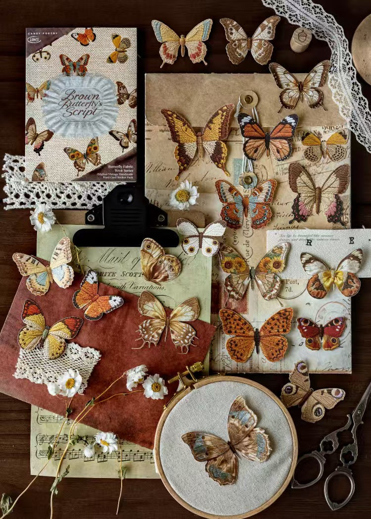 Journal hard card sticker packs (Butterfly)