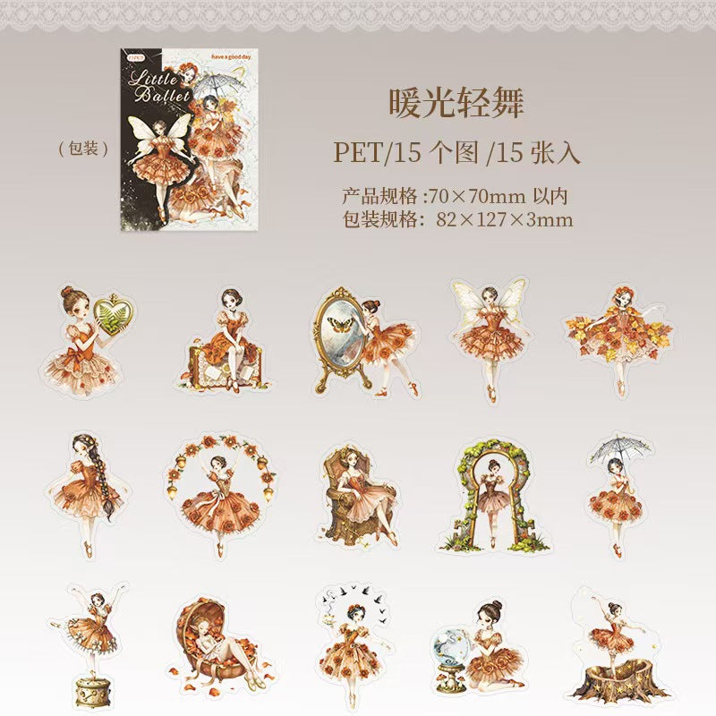 Journal PET Sticker Packs (Retro character)