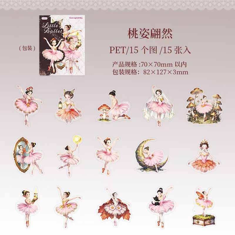 Journal PET Sticker Packs (Retro character)