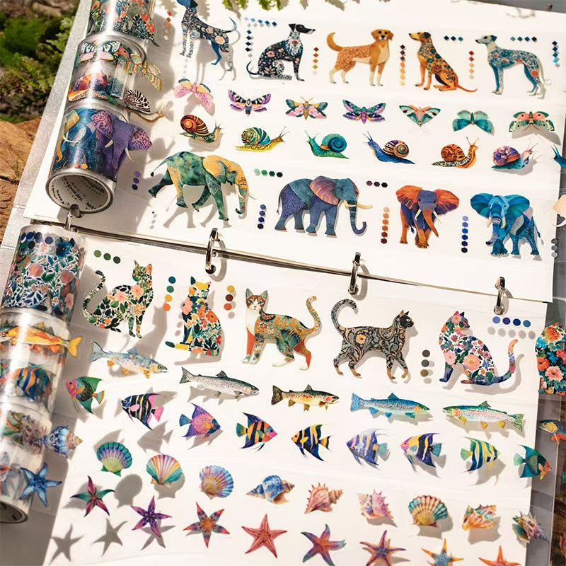 Journal pre-cut PET tape (5cm*2m/roll) Animal