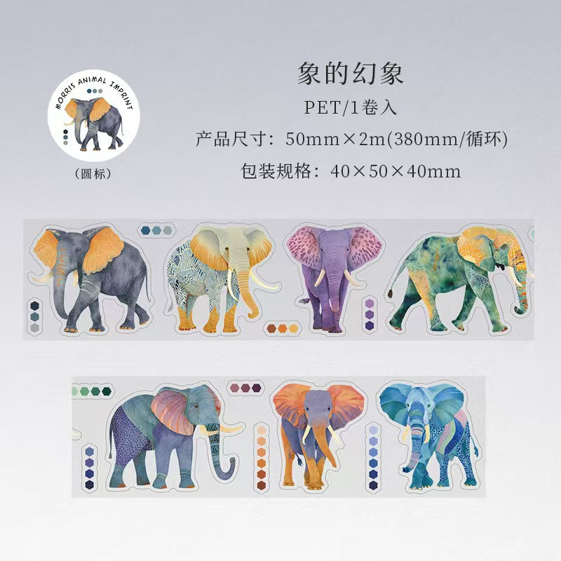 Journal pre-cut PET tape (5cm*2m/roll) Animal