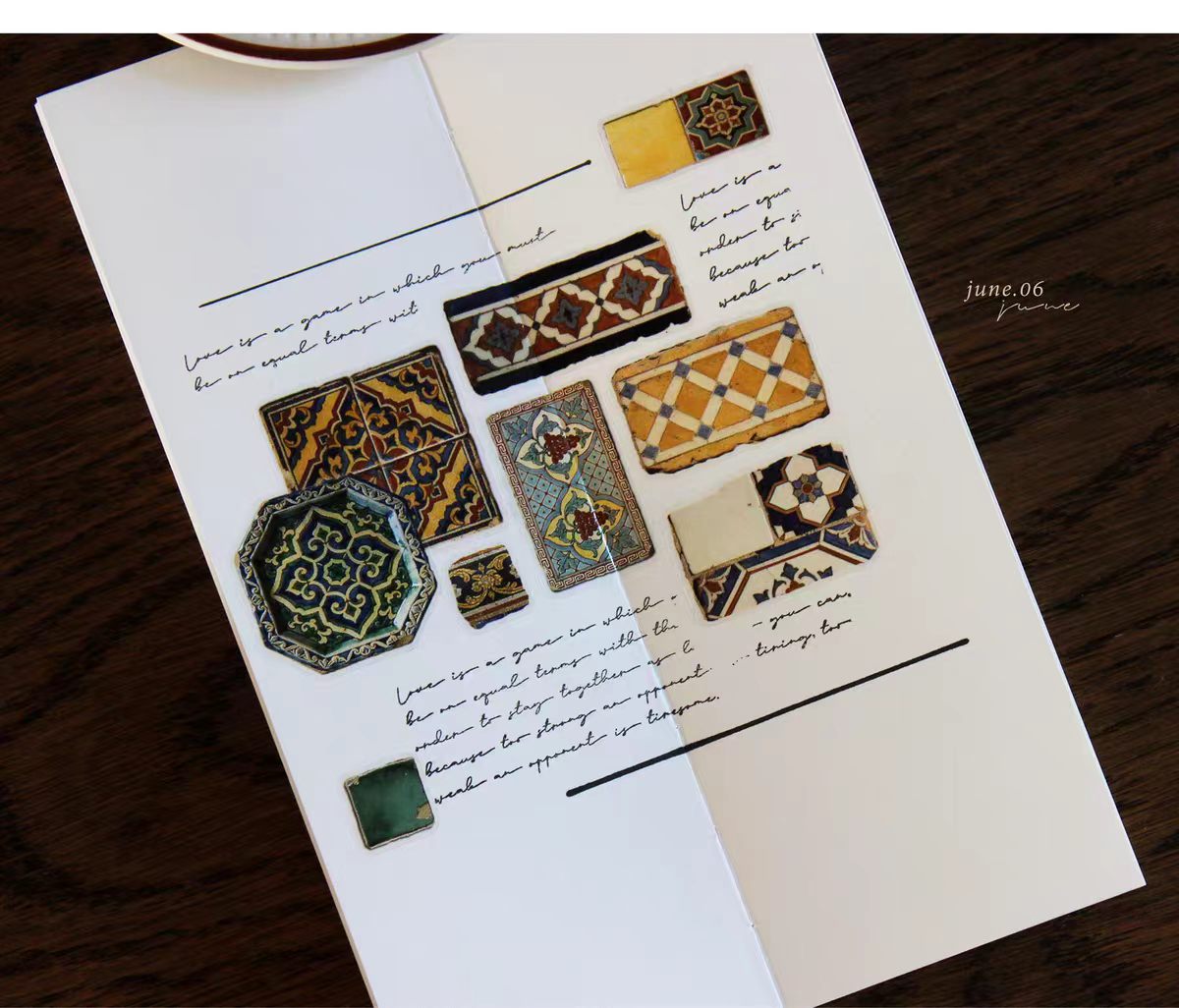 Journal pre-cut PET tape  (4.3cm*5m/roll)