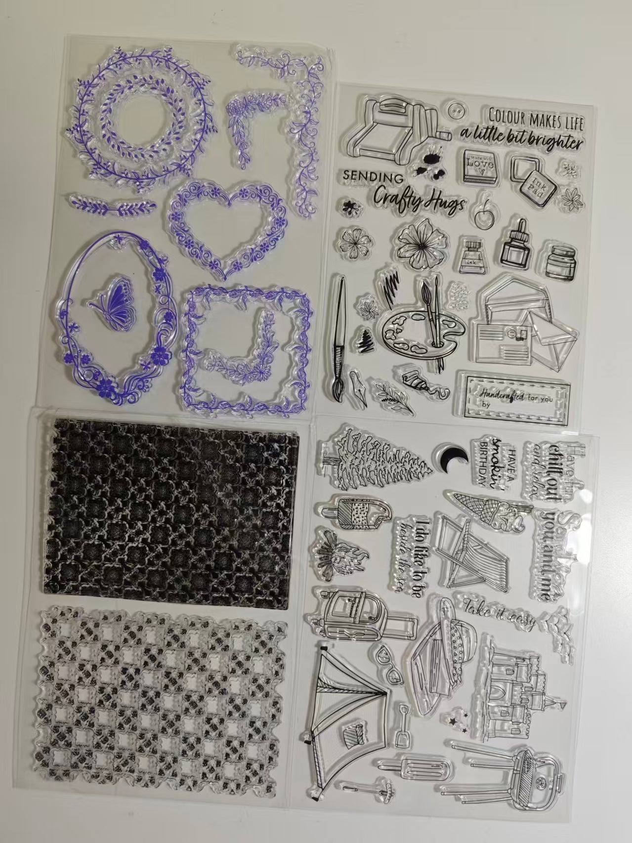 Clear Silicone Stamps Bundle Sale （Random styles, no duplicates）