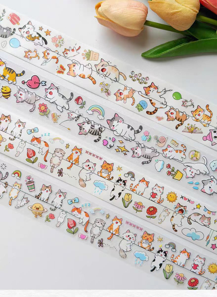 Journal pre-cut tape (Cats) 4cm*5m/roll