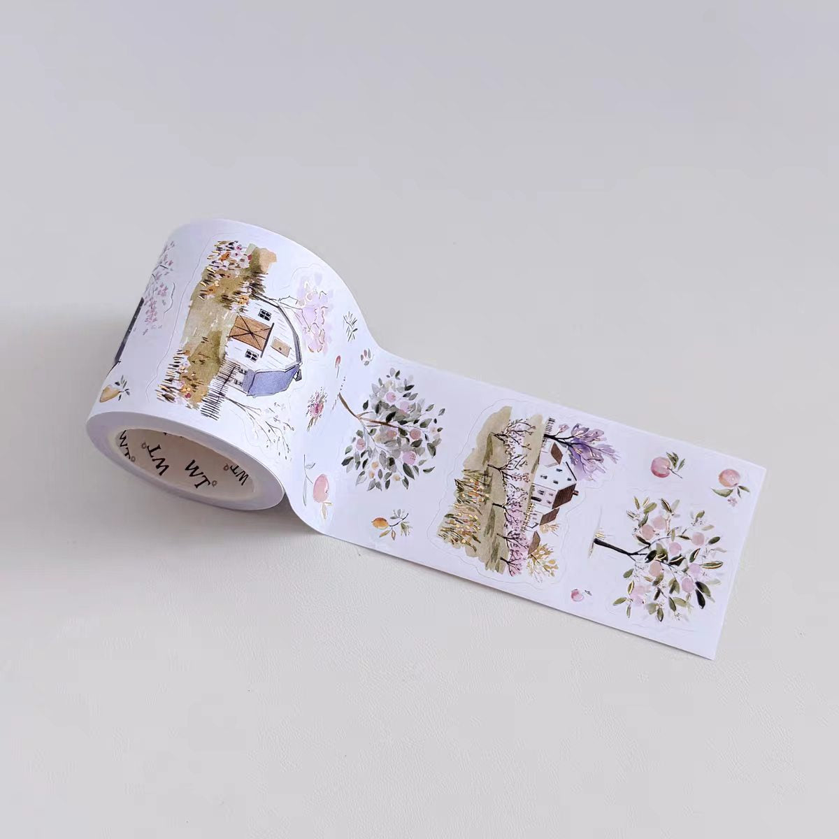 Journal pre-cut tapes (Foil-stamped, writable paper) 5cm*5m/roll