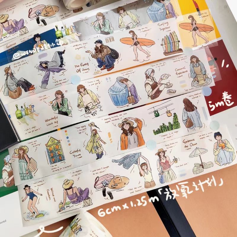 Journal pre-cut tape (6cm*5m/roll)