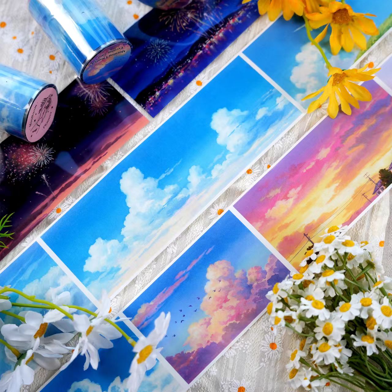 Journal landscape tape (Clouds in the sky)