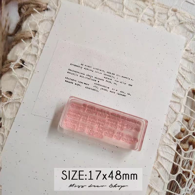 Acrylic stamp