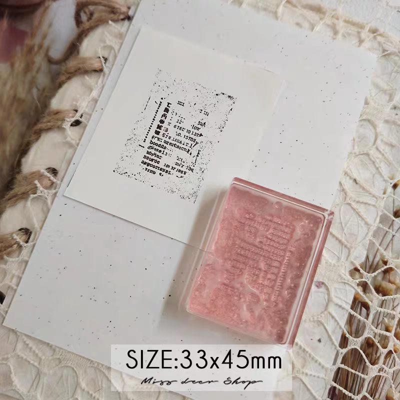 Acrylic stamp