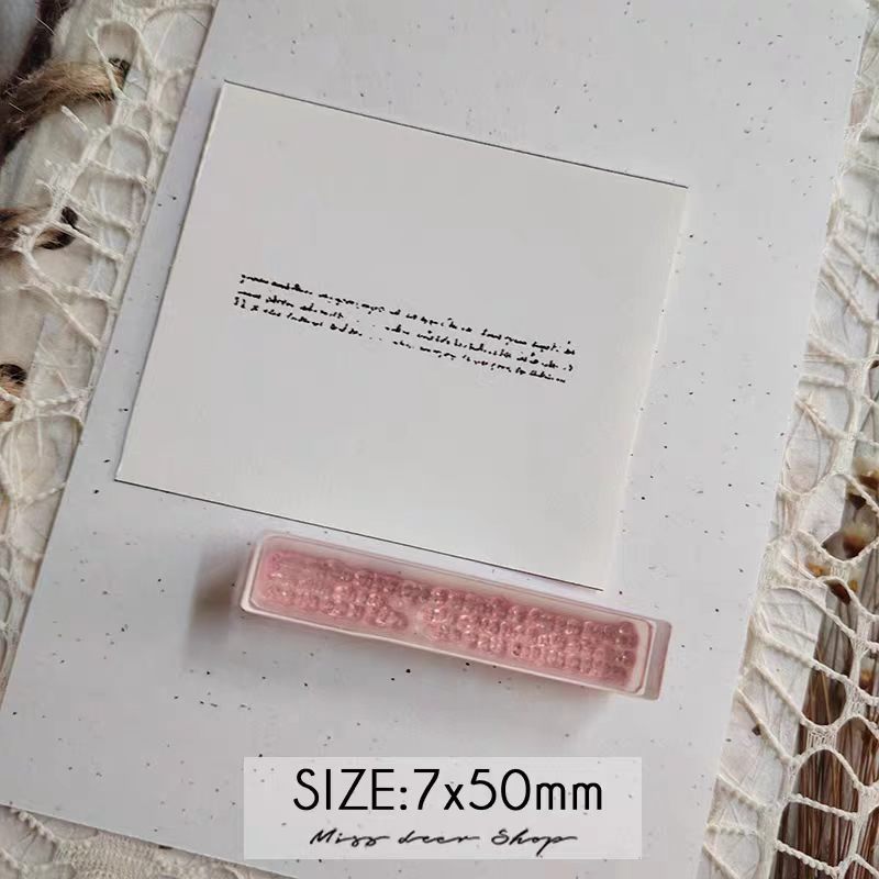 Acrylic stamp