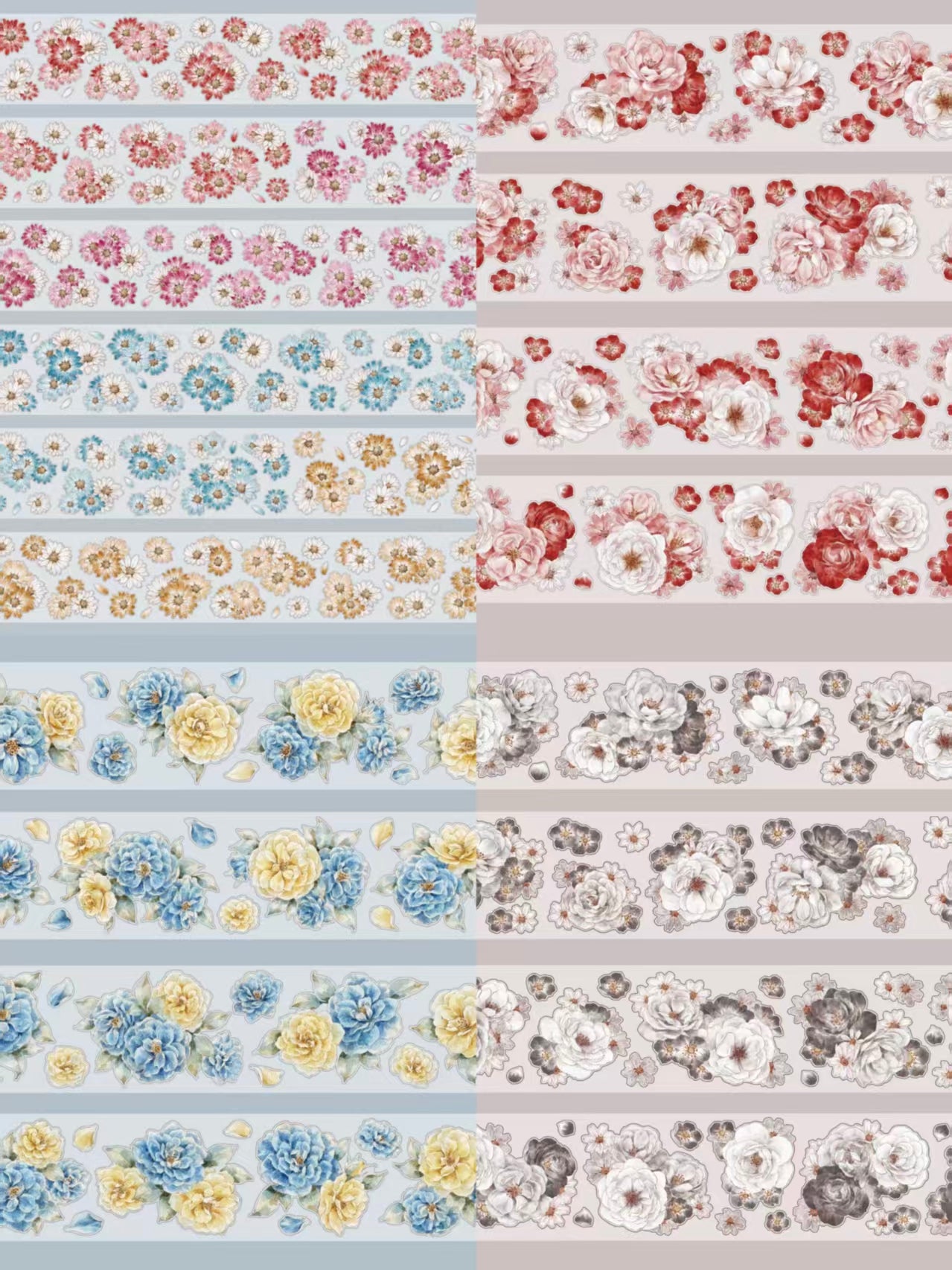 Journal flower pre-cut tape (5.5cm*5/6m)