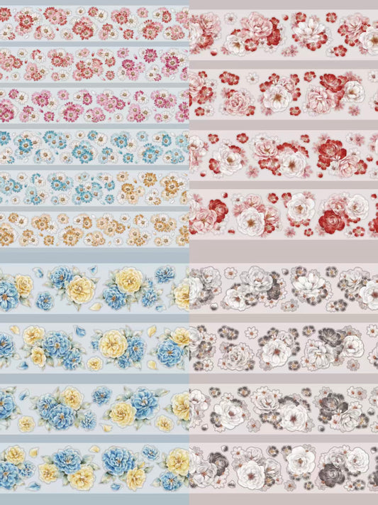 Journal flower pre-cut tape (5.5cm*5/6m)