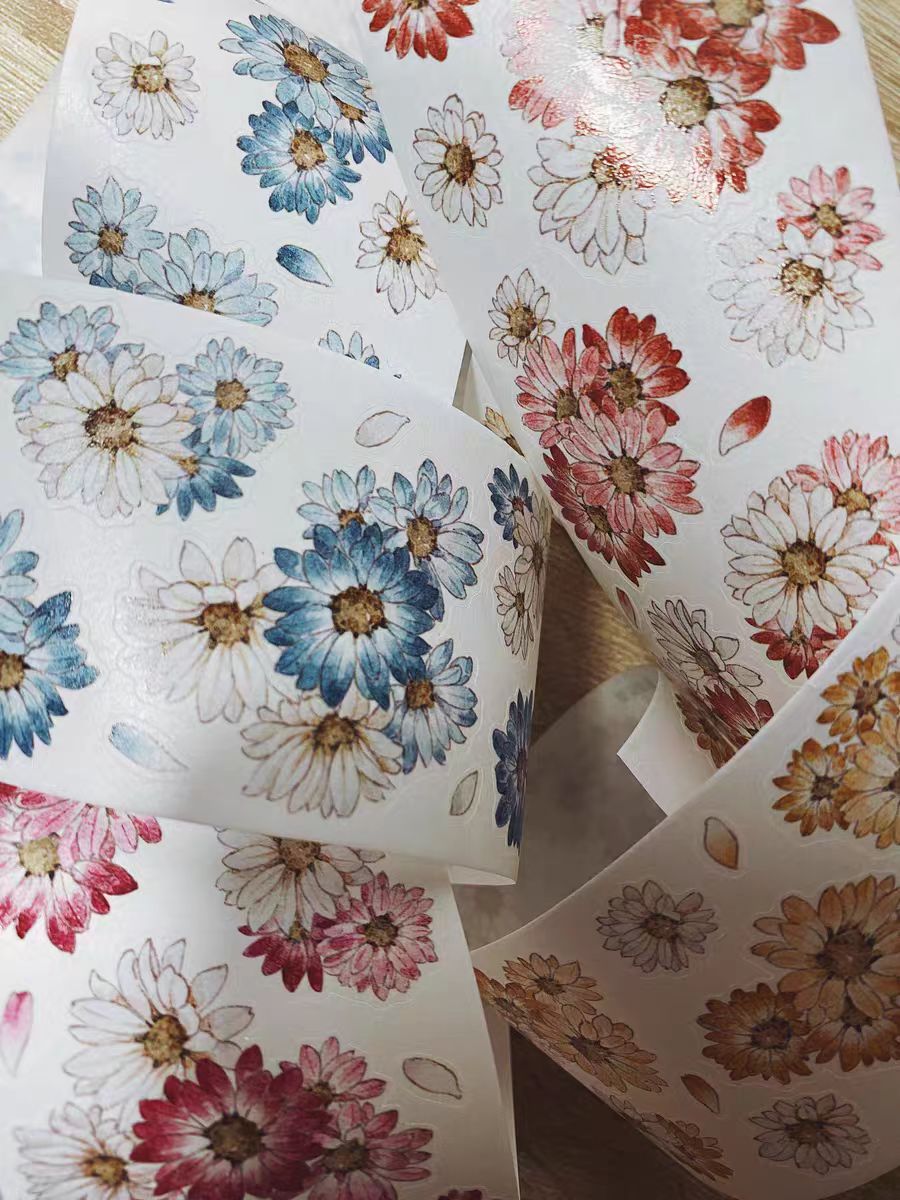 Journal flower pre-cut tape (5.5cm*5/6m)