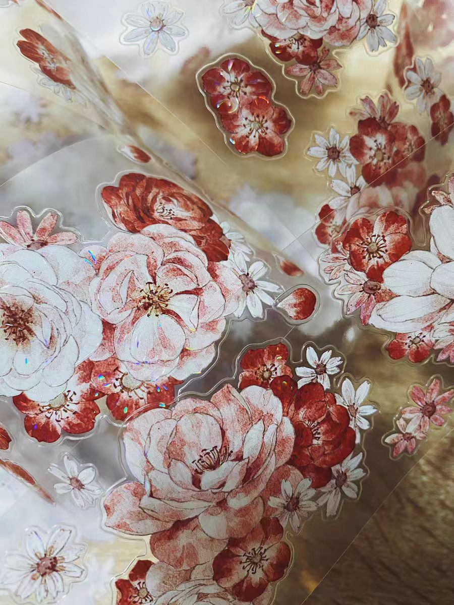 Journal flower pre-cut tape (5.5cm*5/6m)