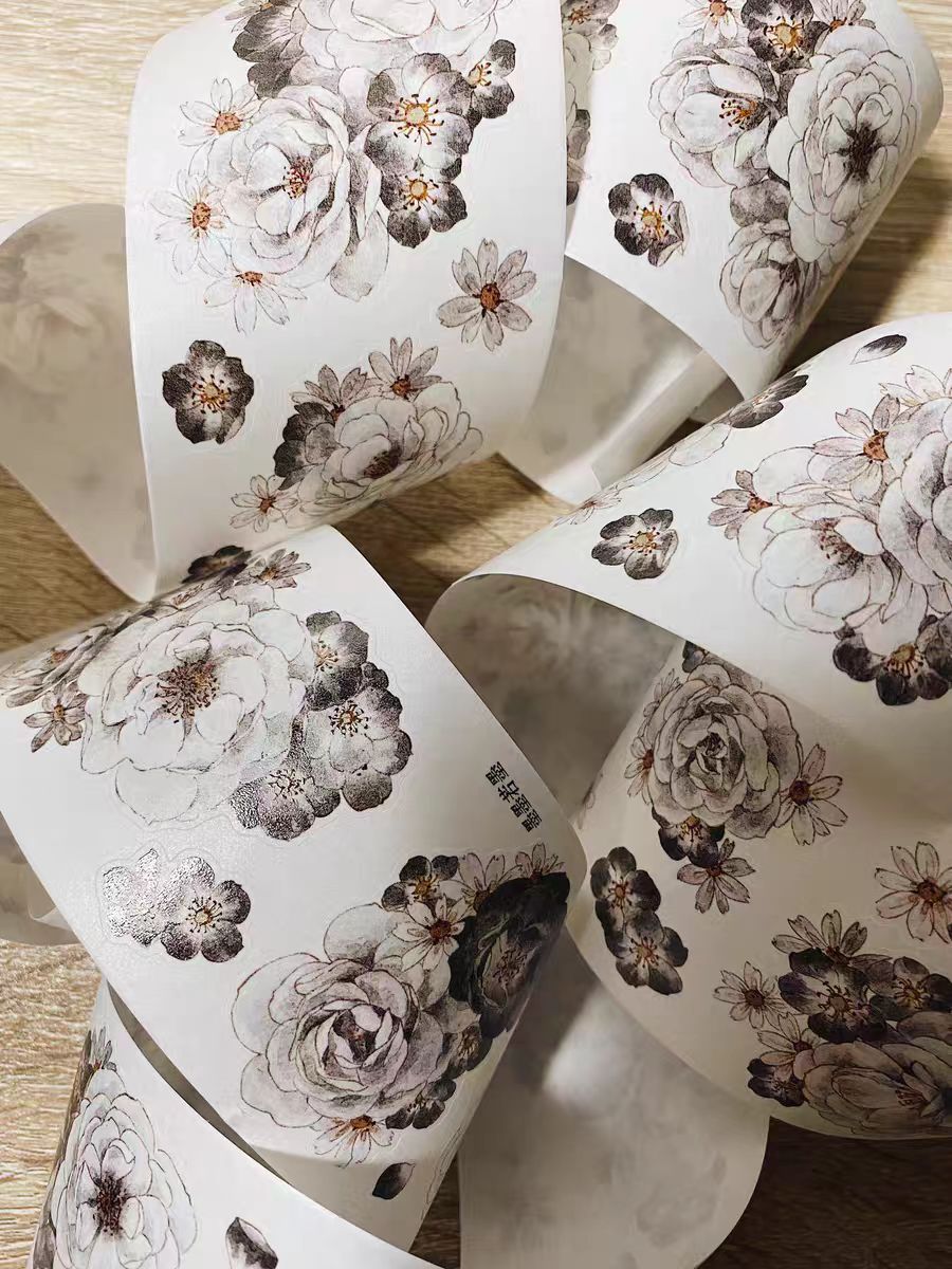 Journal flower pre-cut tape (5.5cm*5/6m)