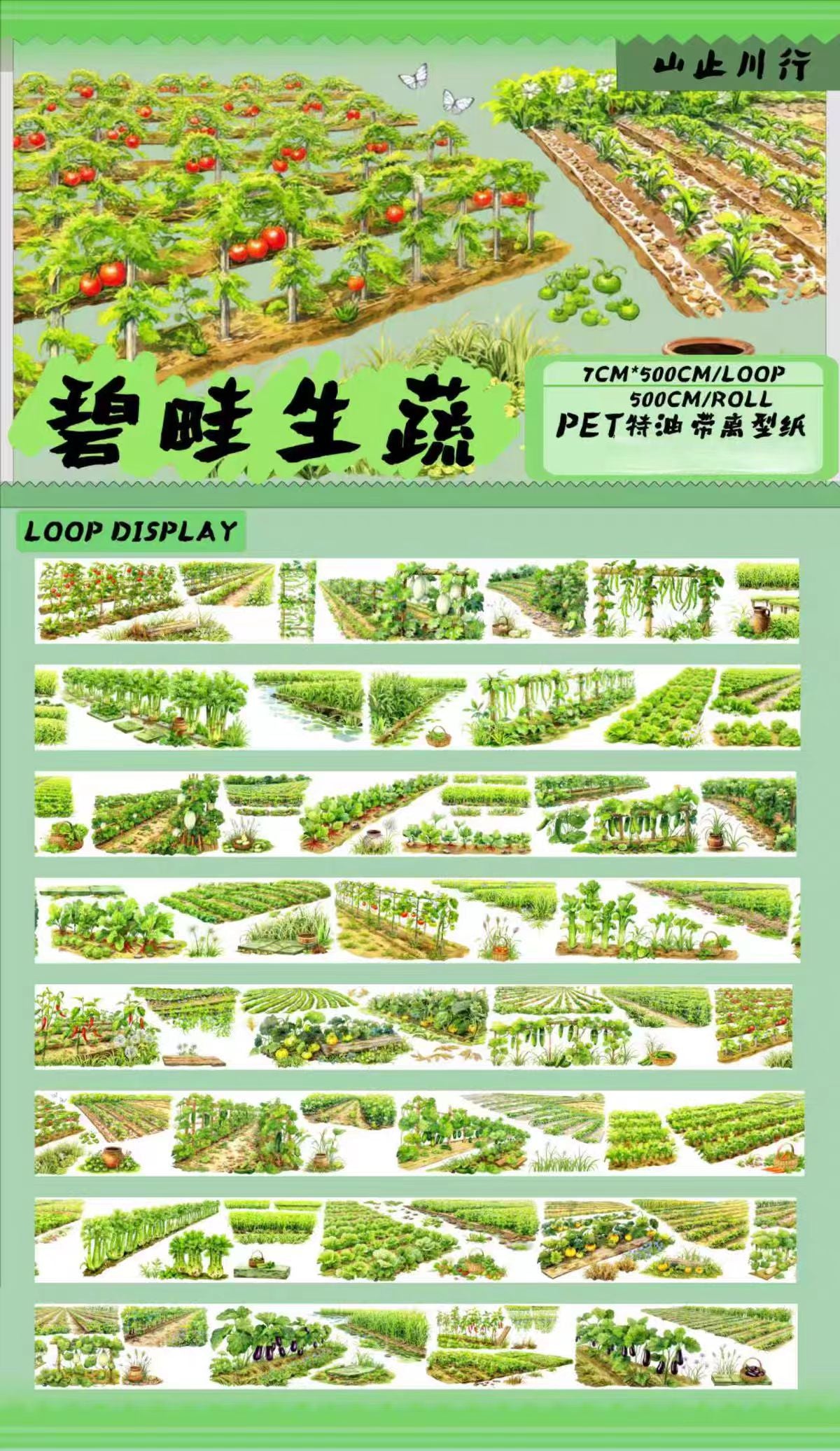 Journal landscape PET tape (5m/roll)