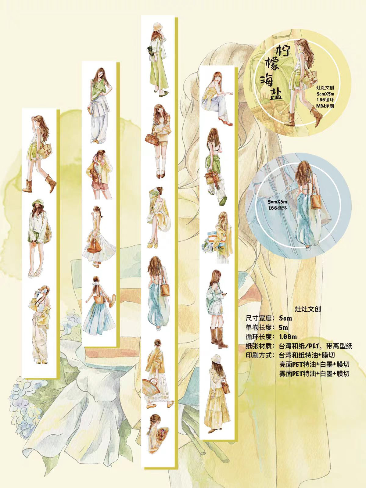 Journal pre-cut tape (Character) 5cm*5/6m