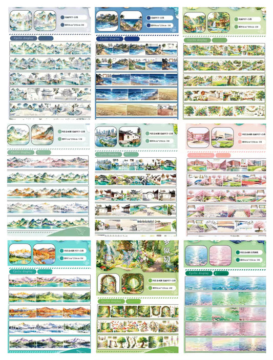 Journal PET landscape tape (5/6m/roll)