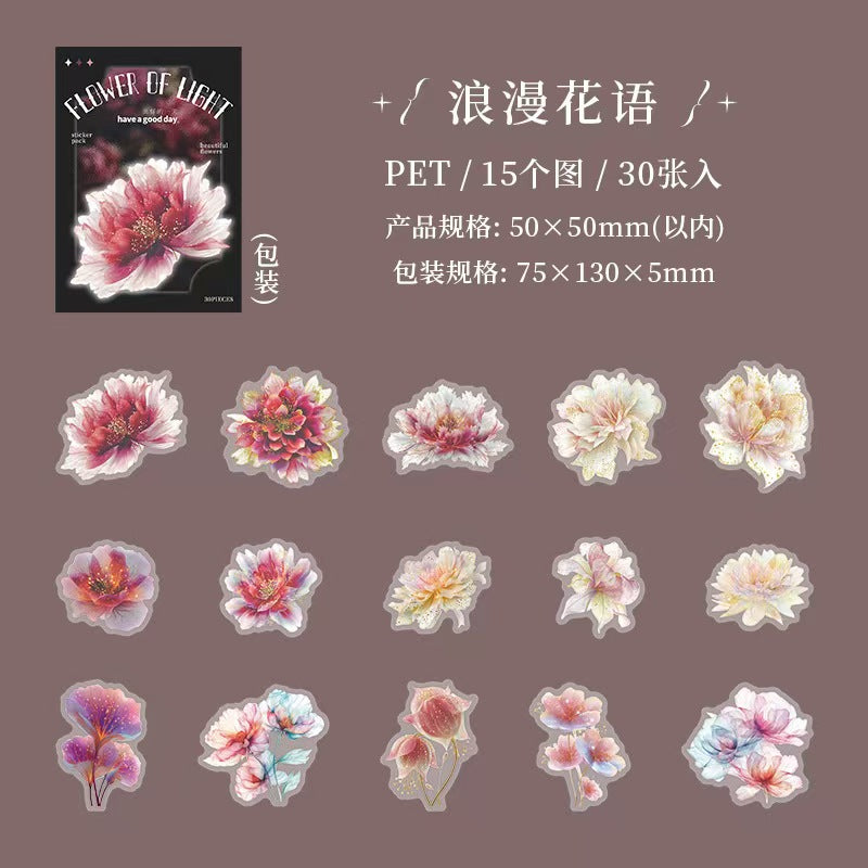 Journal PET sticker packs (flower)