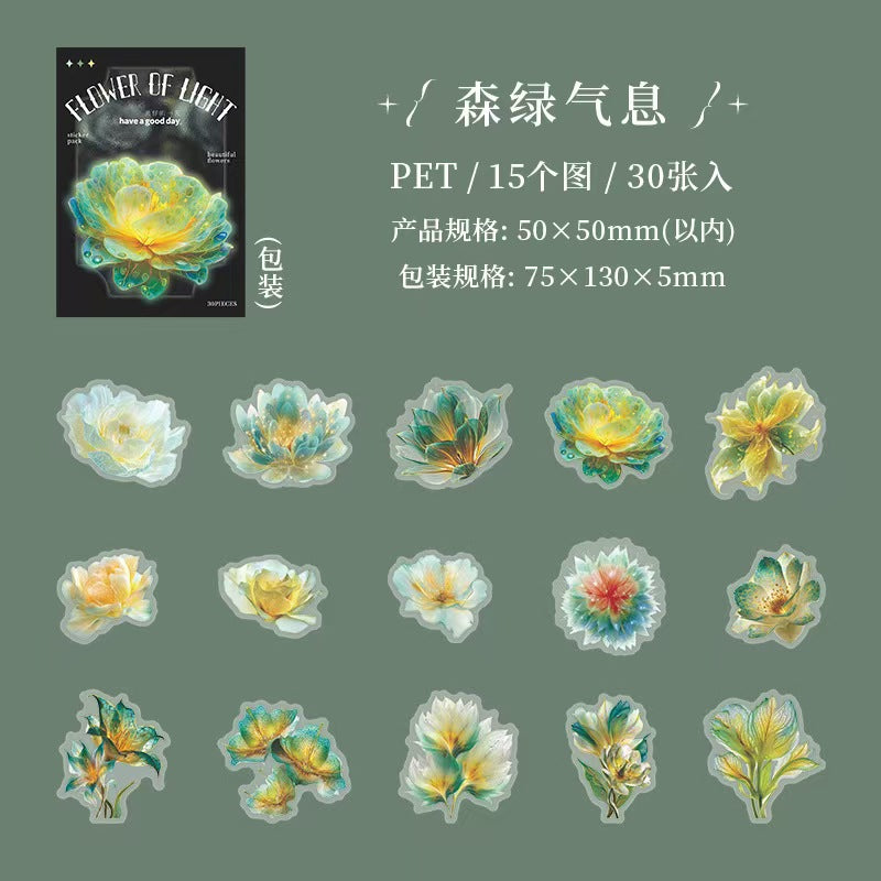 Journal PET sticker packs (flower)