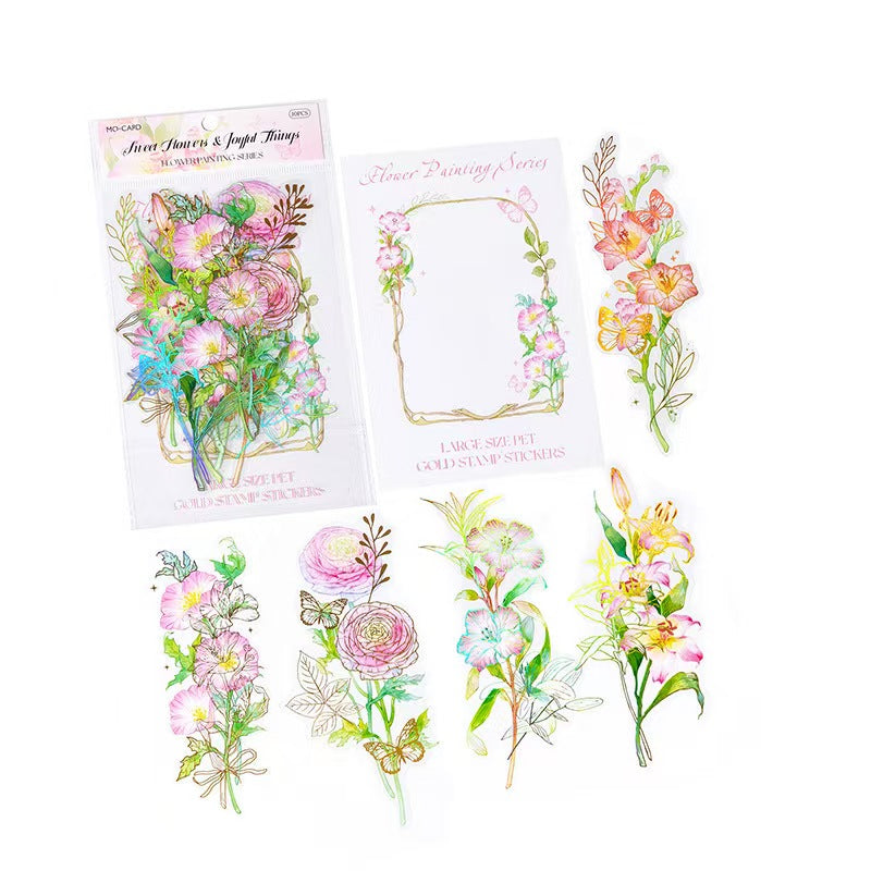 Journal PET sticker packs (flower)