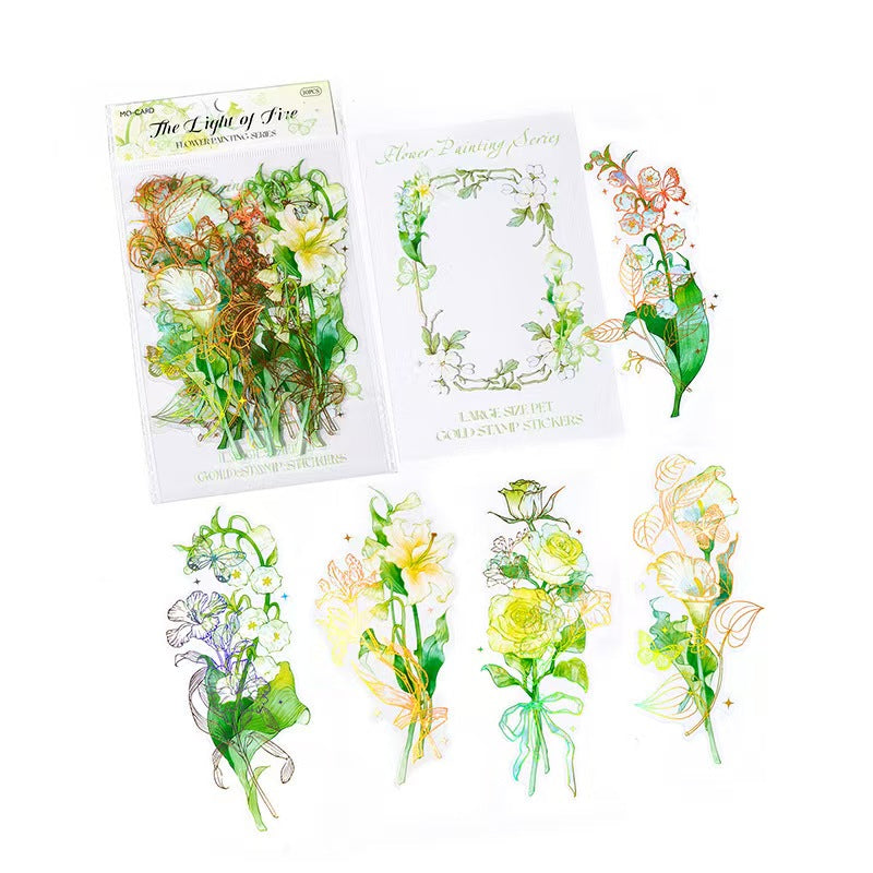 Journal PET sticker packs (flower)
