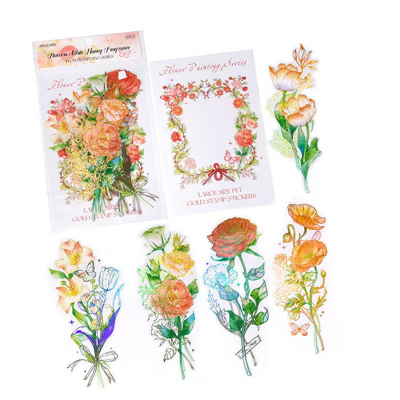 Journal PET sticker packs (flower)